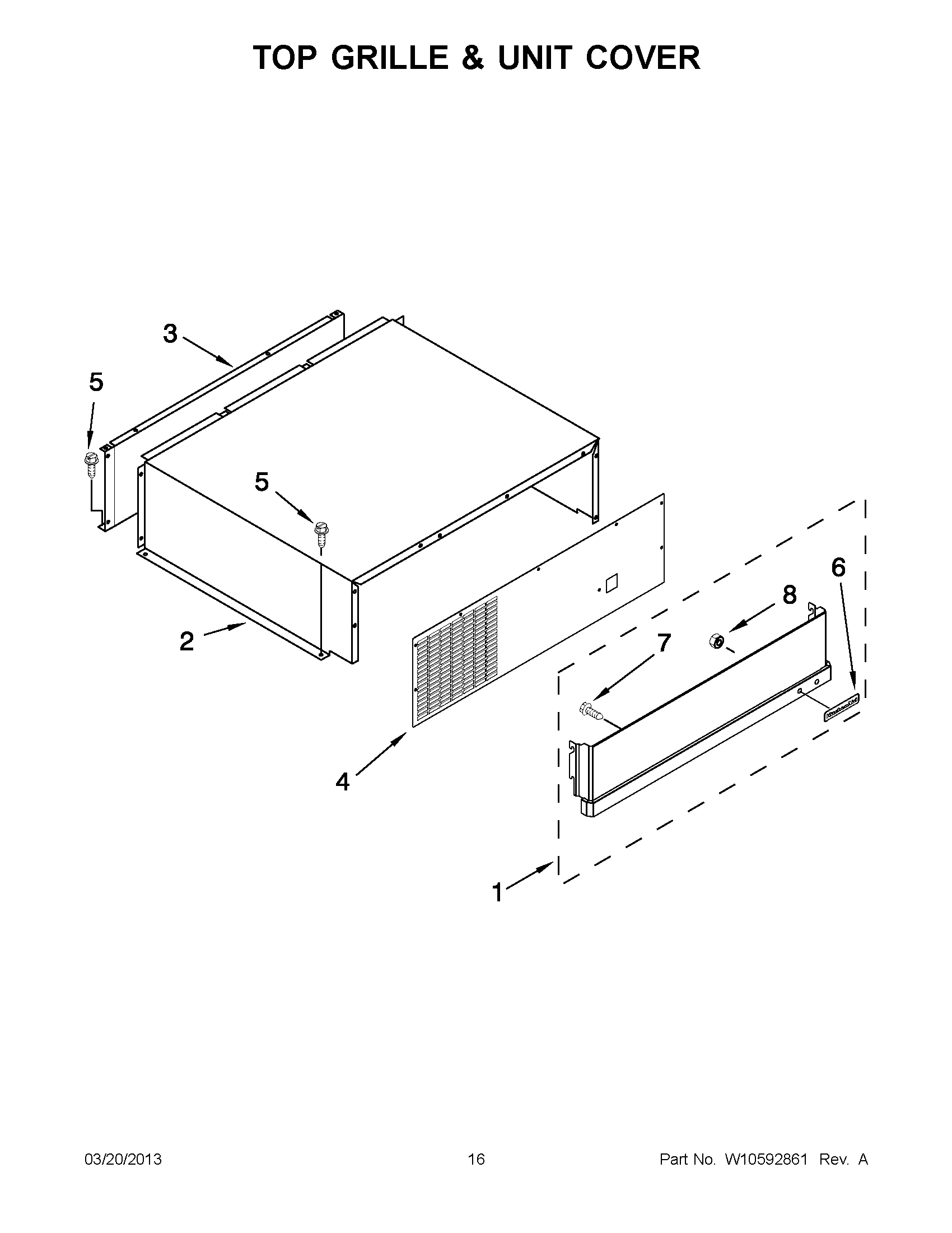 08 - TOP GRILLE & UNIT COVER