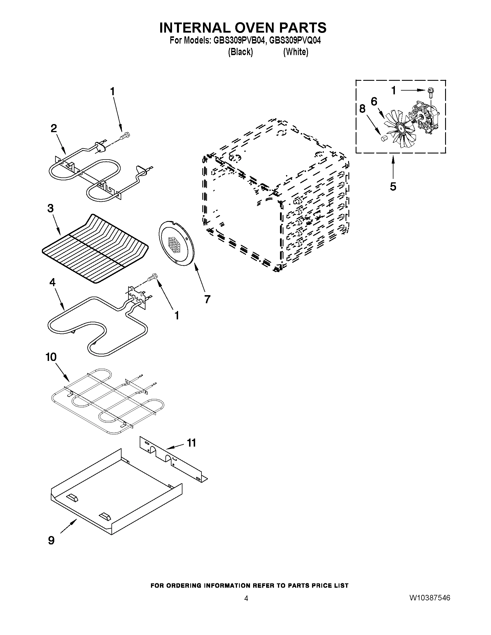 03 - INTERNAL OVEN PARTS