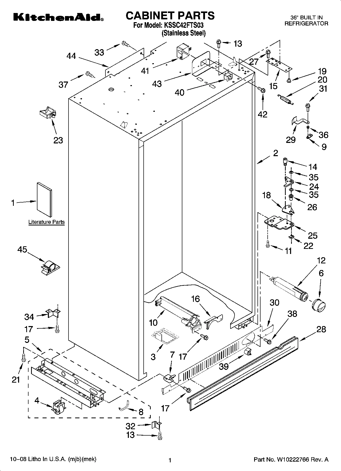 01 - CABINET PARTS