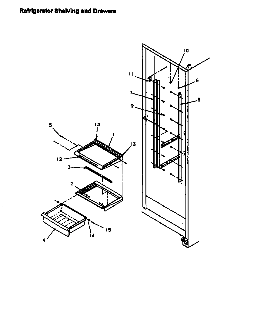 11 - REF SHELVING AND DRAWERS