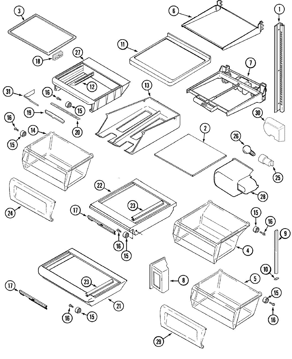 09 - SHELVES & ACCESSORIES