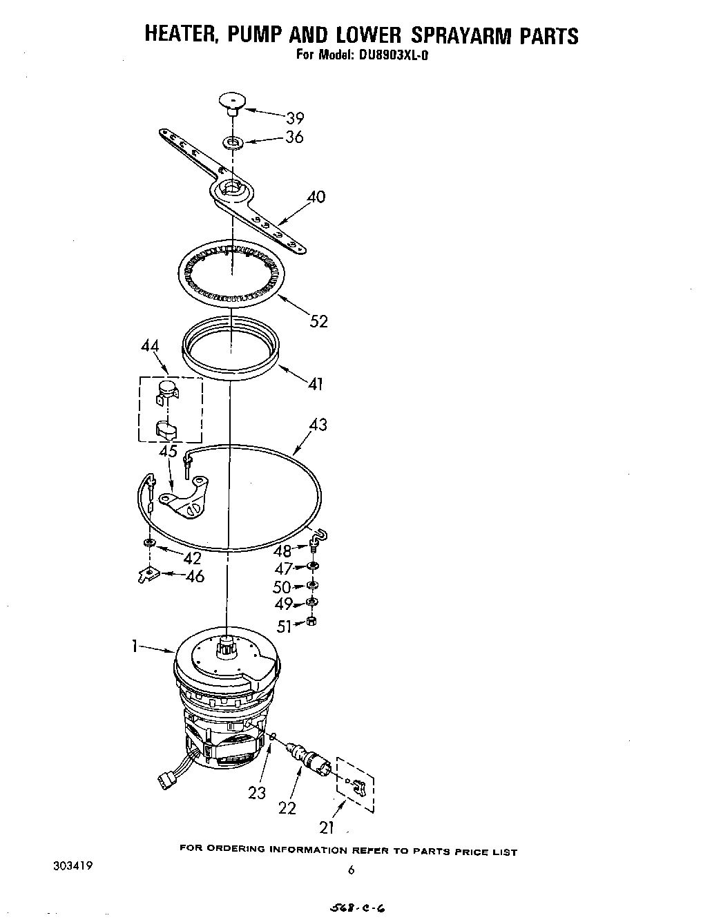04 - HEATER, PUMP AND LOWER SPRAY ARM