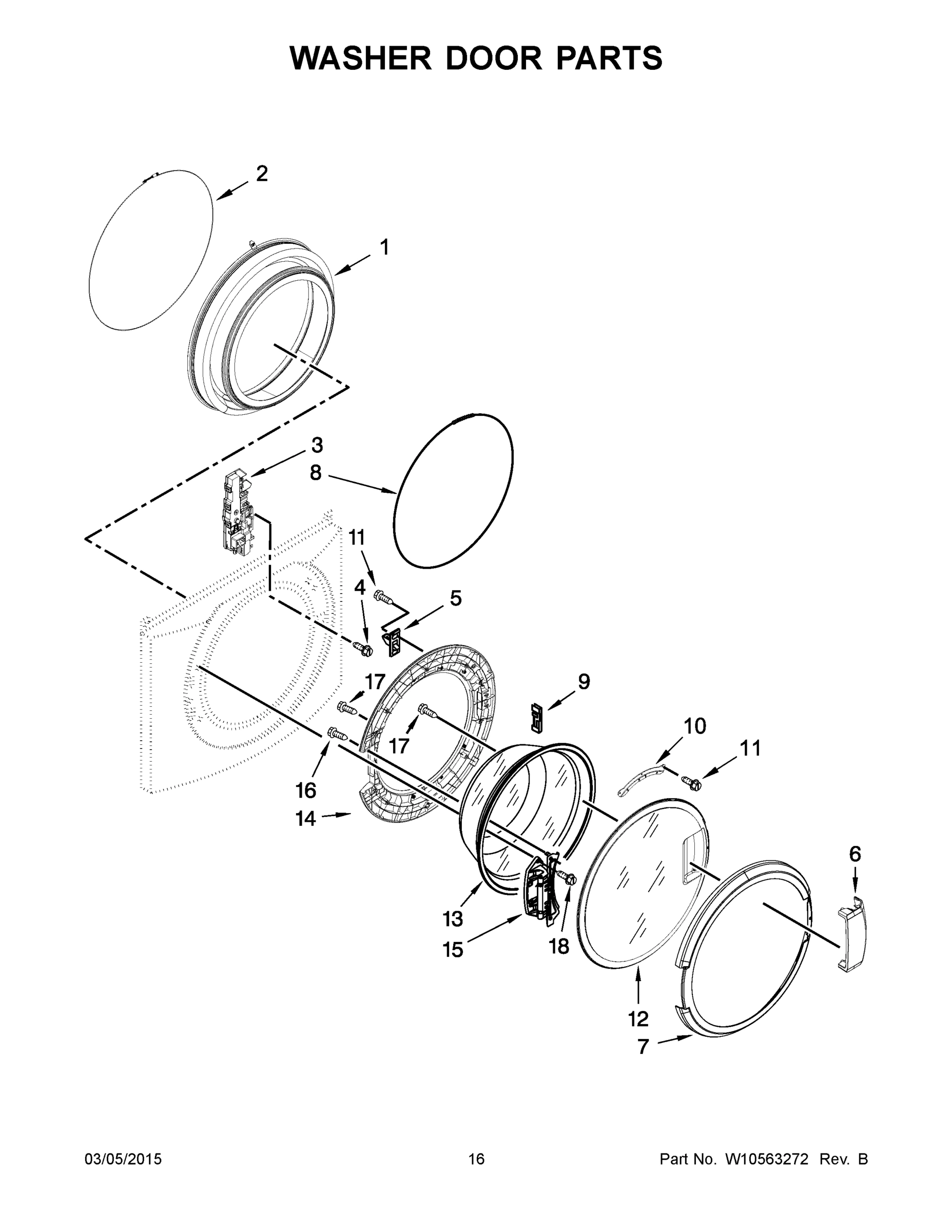 09 - WASHER DOOR PARTS