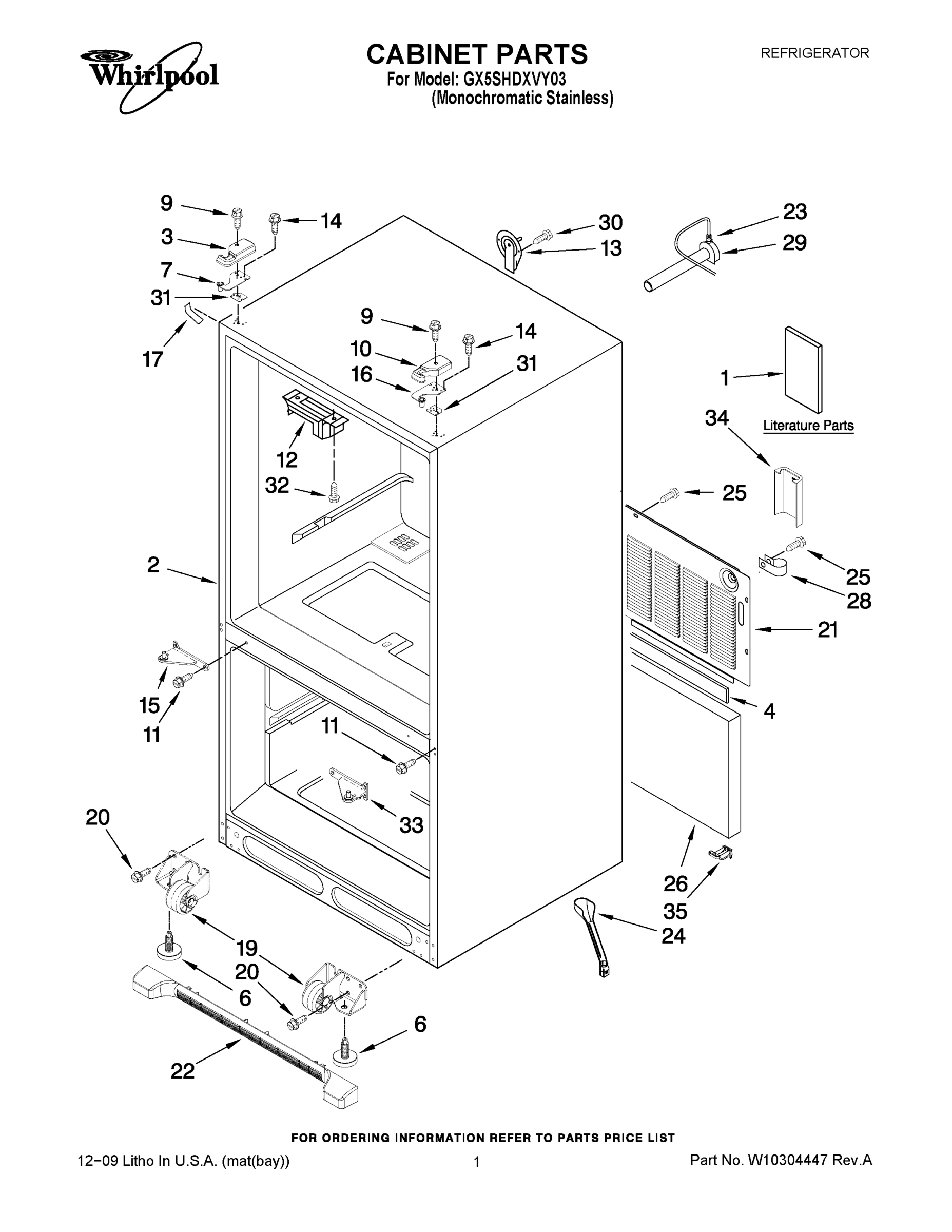 01 - CABINET PARTS