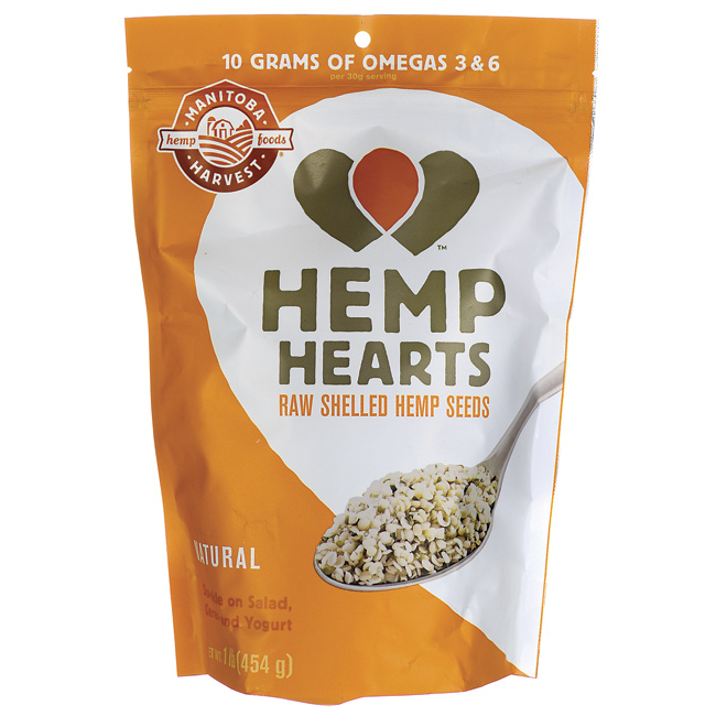 Manitoba Harvest Hemp Hearts Raw Shelled Seeds - Natural | 16 oz Package
