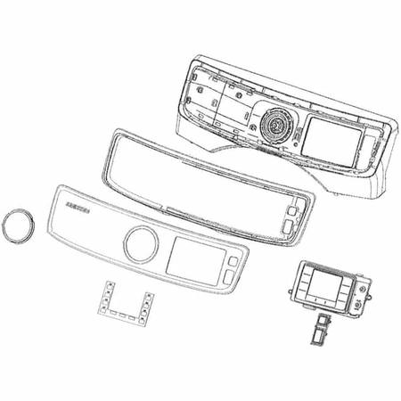 DC97-19327D Samsung Dryer Control Semi Panel