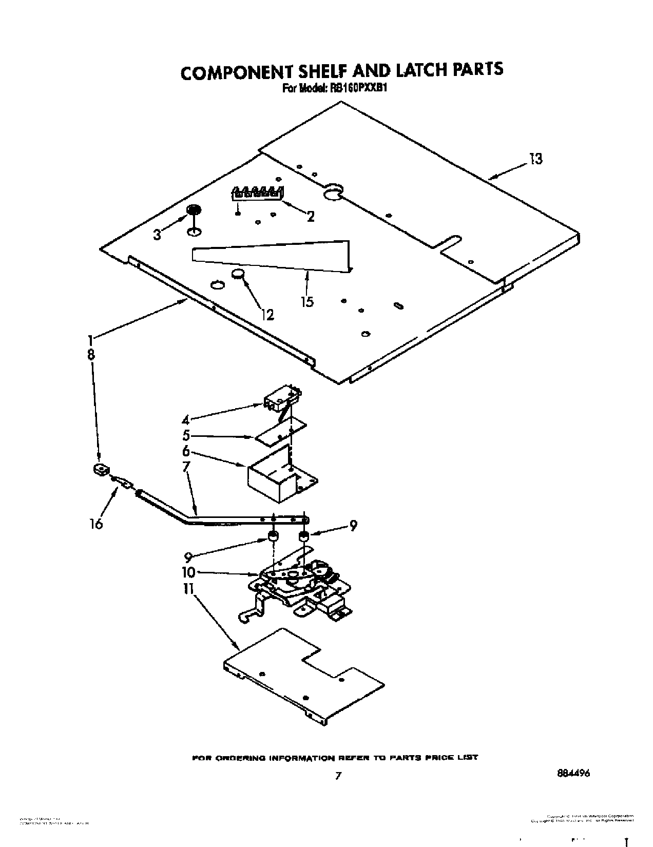 05 - COMPONENT SHELF AND LATCH