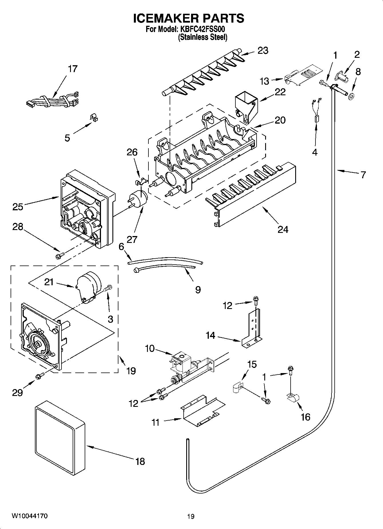 11 - ICEMAKER PARTS