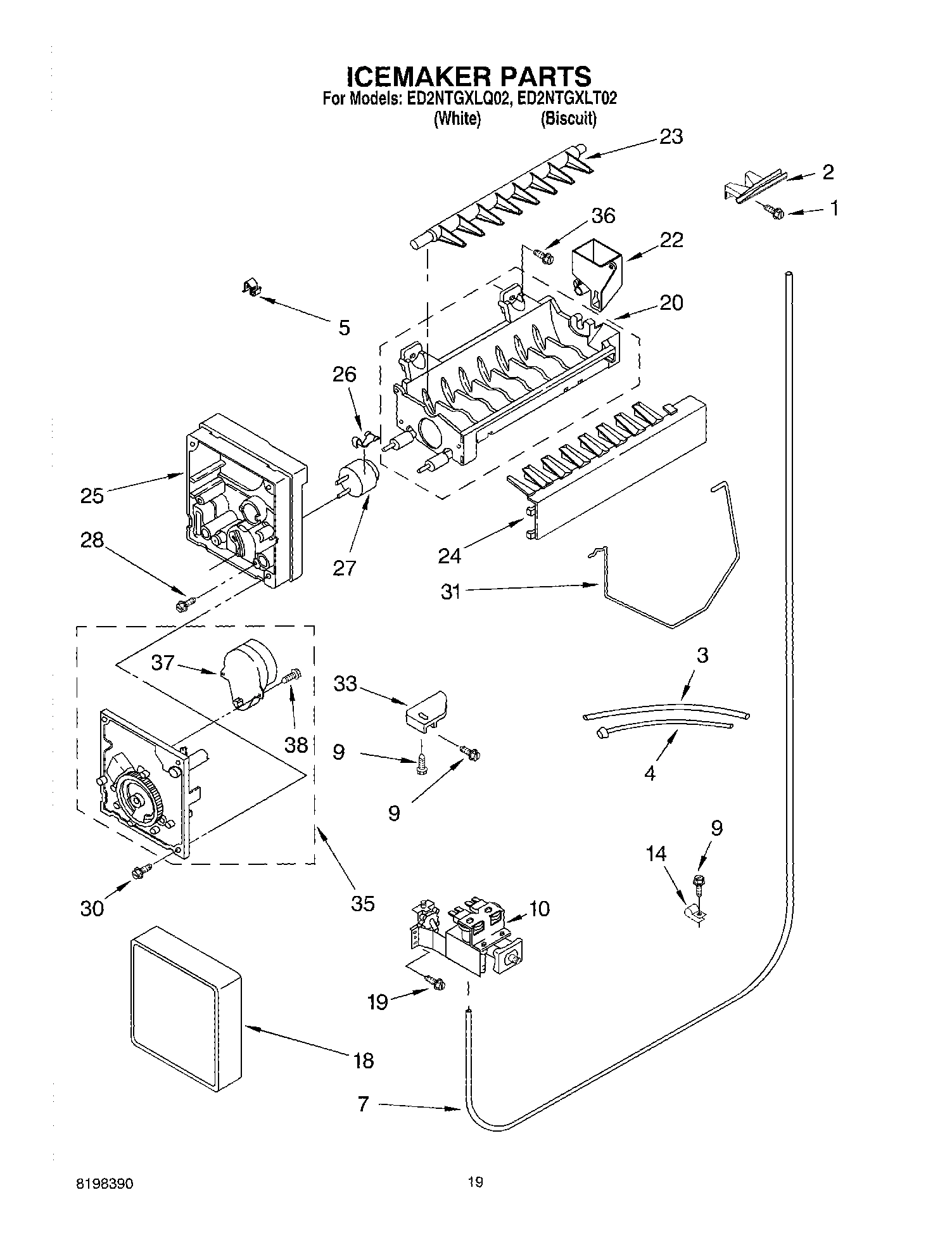 12 - ICE MAKER, OPTIONAL