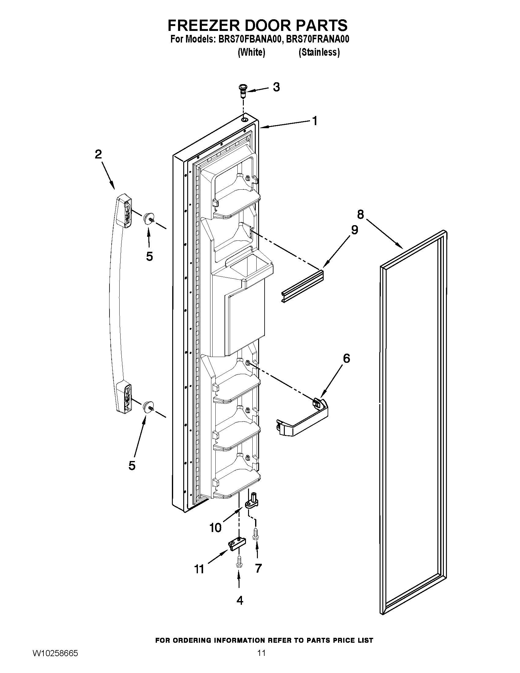 07 - FREEZER DOOR PARTS