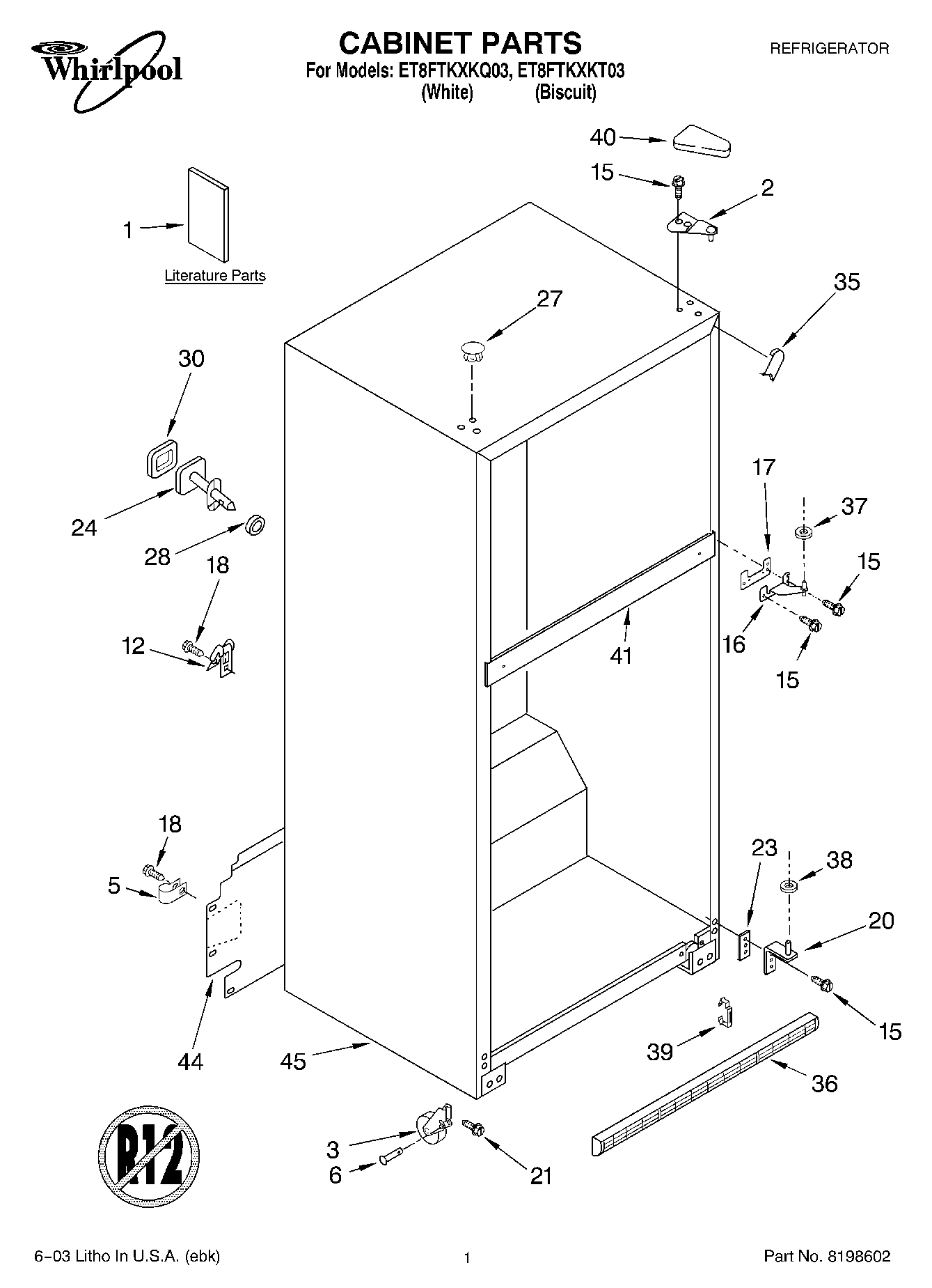 01 - CABINET PARTS
