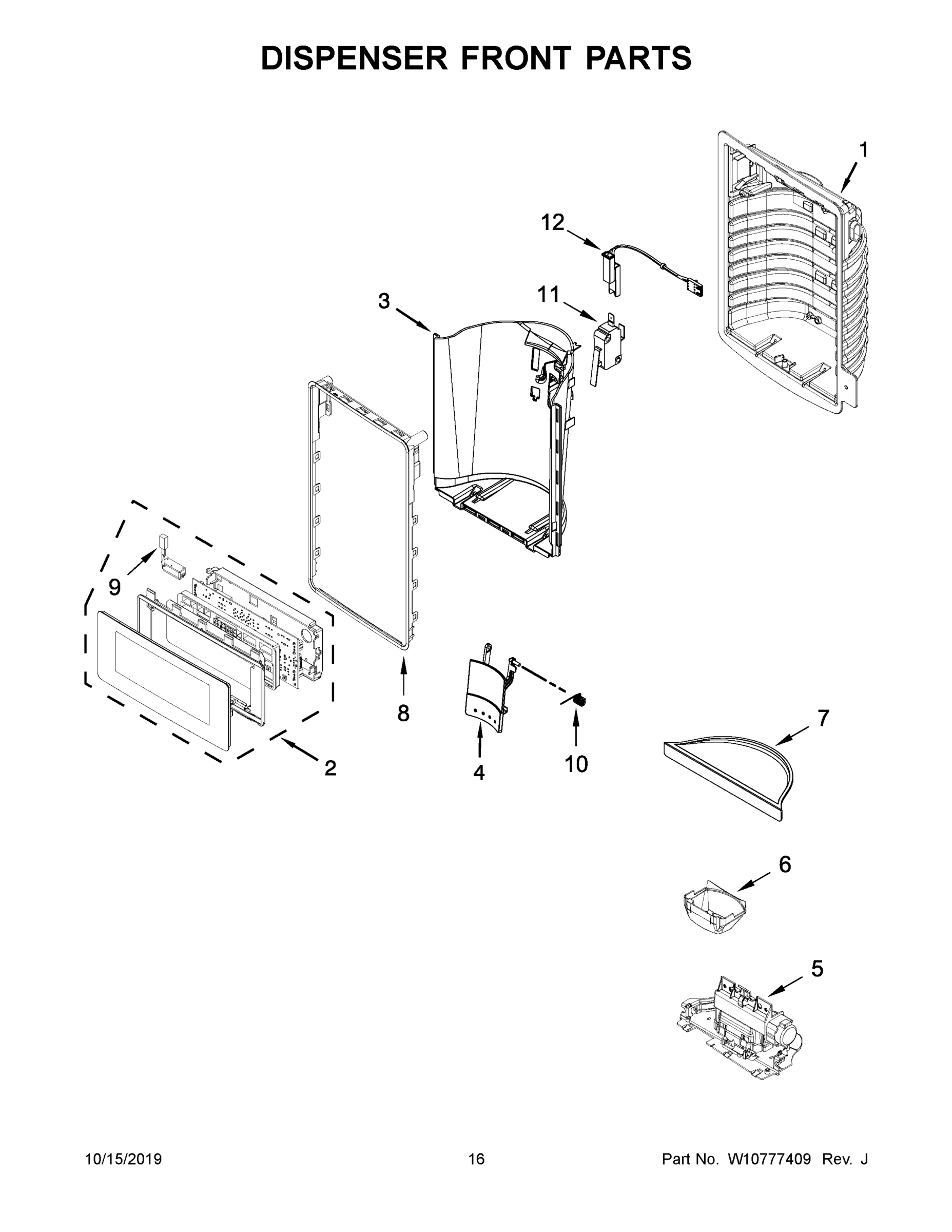 09 - DISPENSER FRONT PARTS