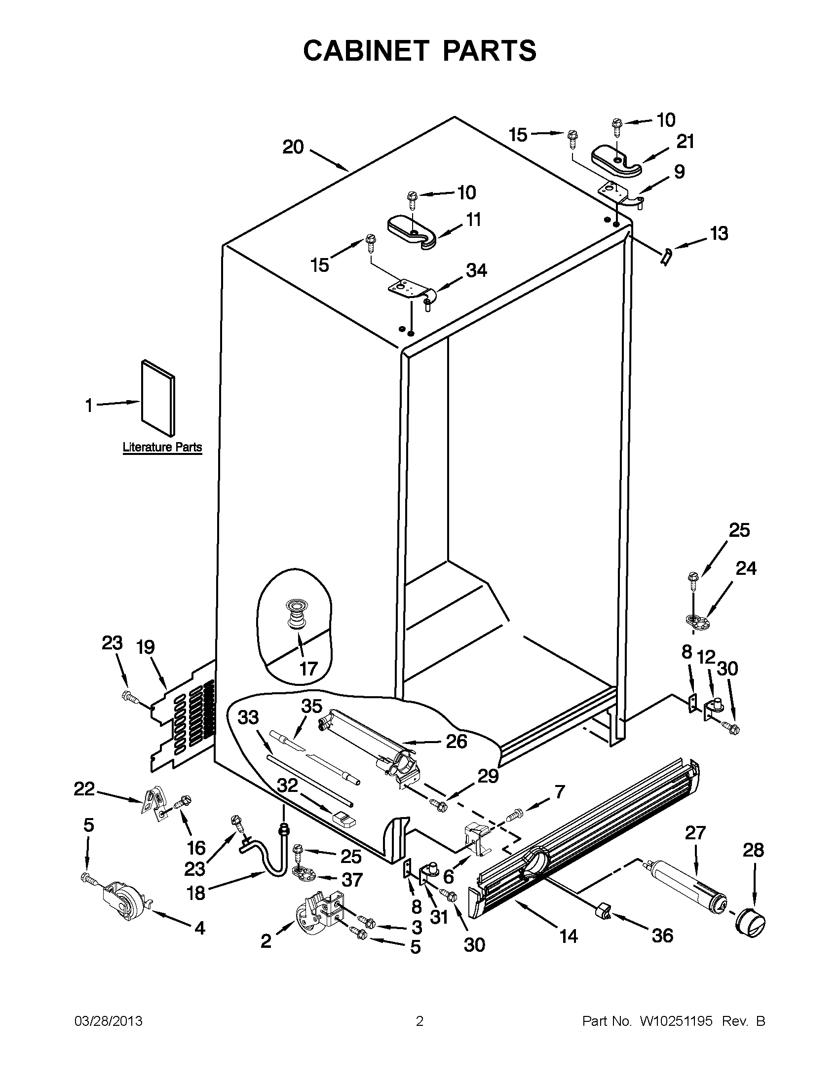 01 - CABINET PARTS