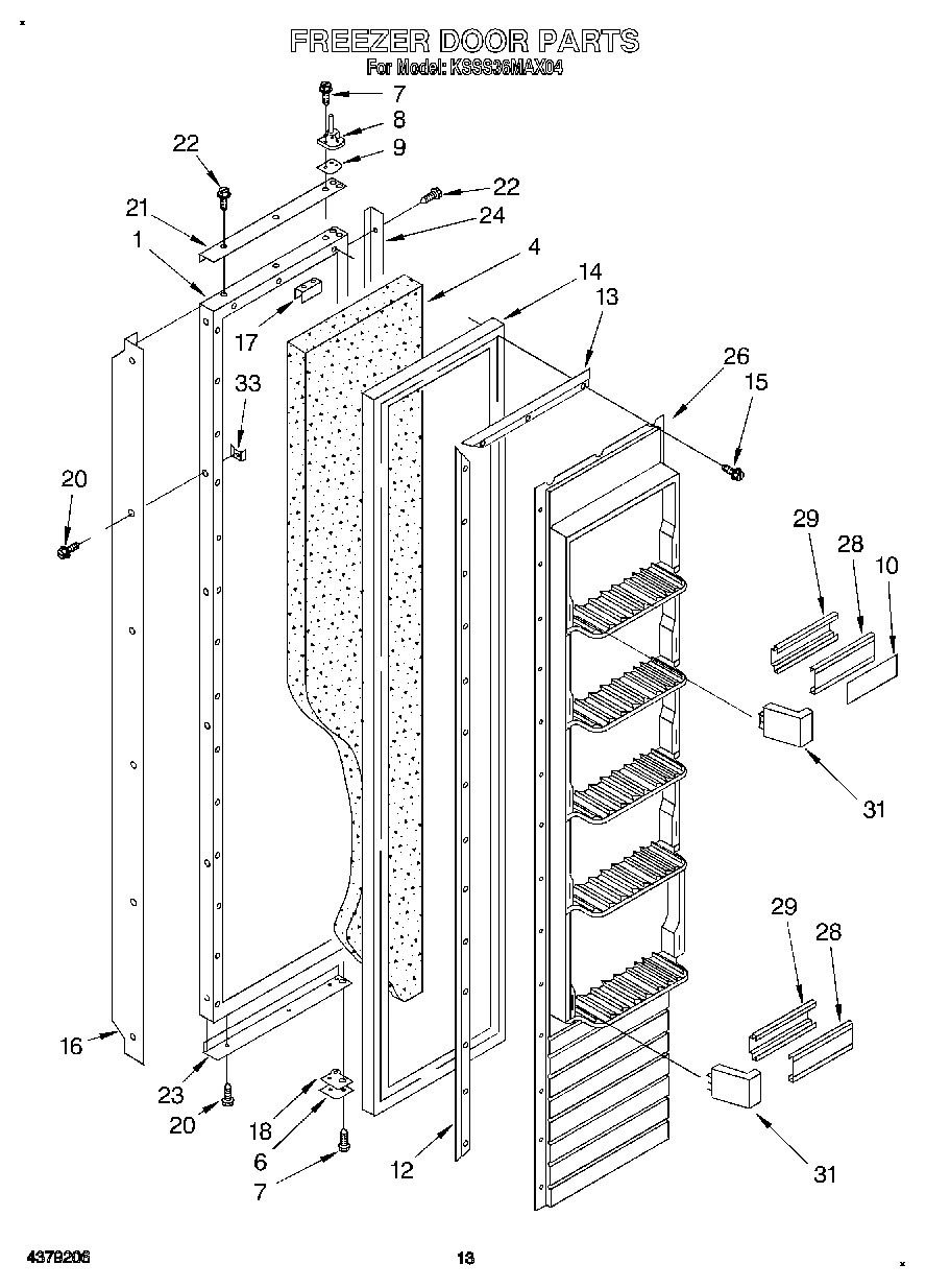 10 - FREEZER DOOR