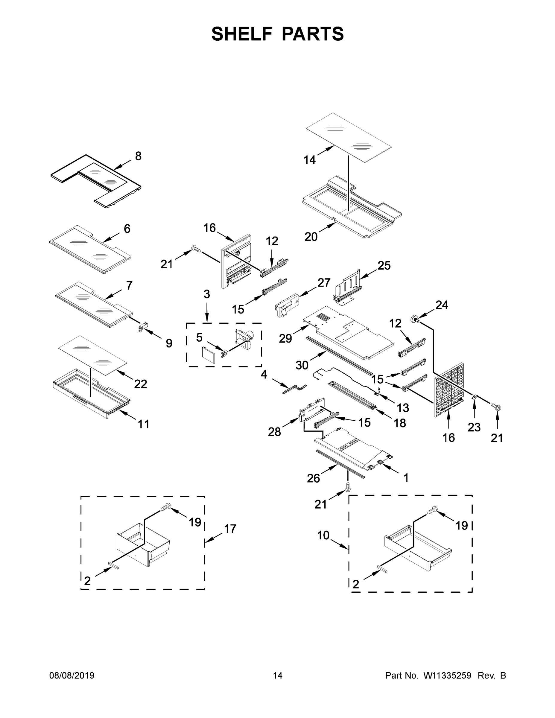 08 - SHELF PARTS