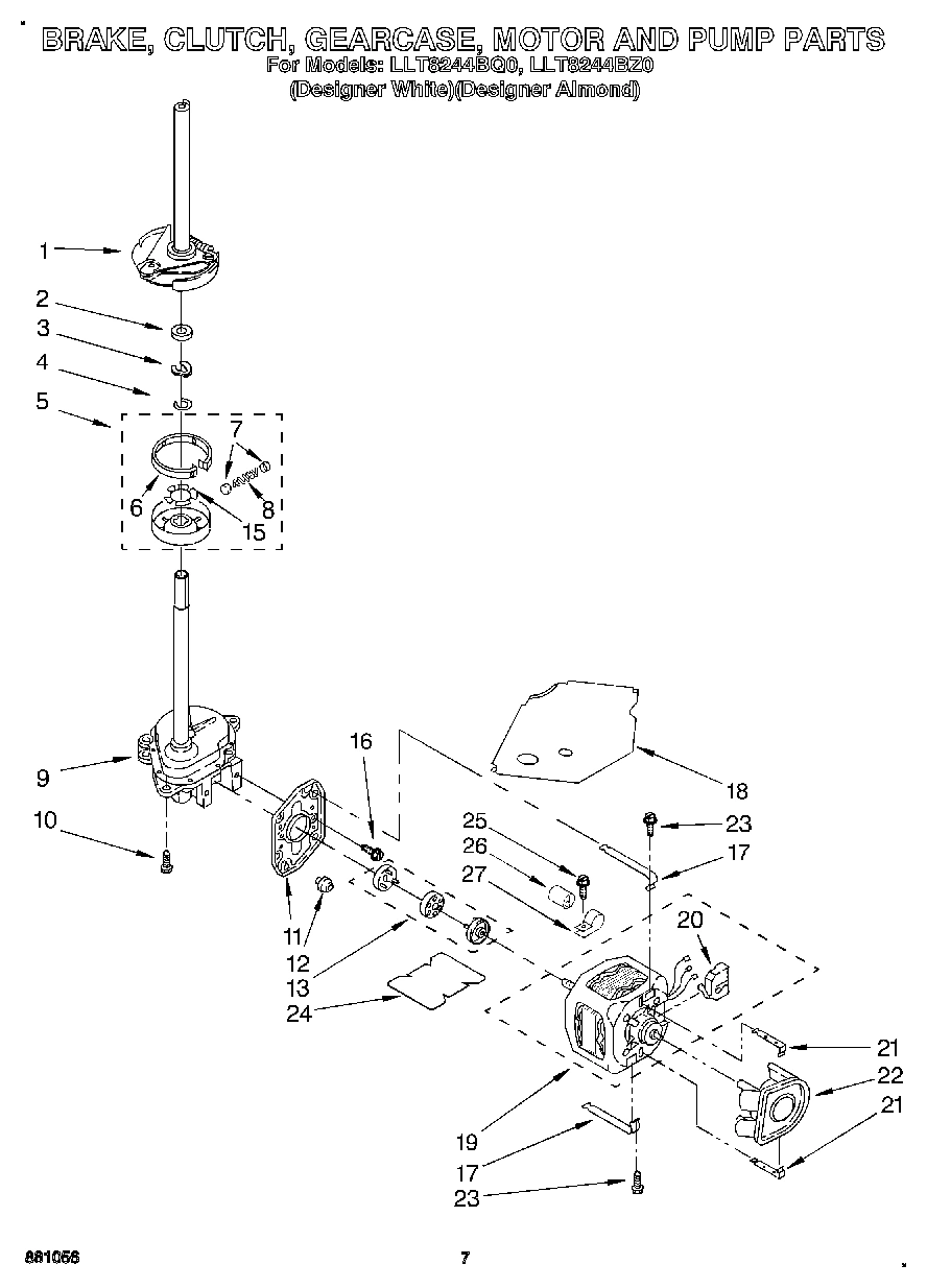 05 - BRAKE, CLUTCH, GEARCASE, MOTOR & PUMP