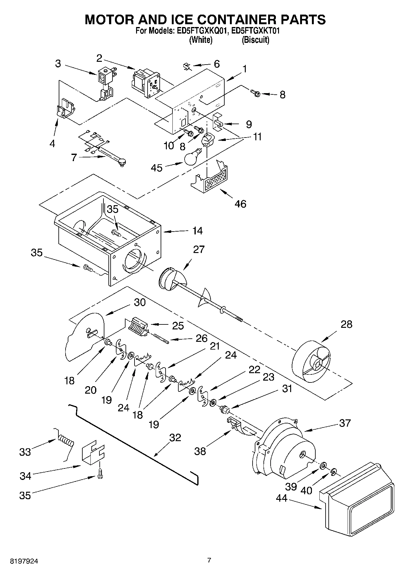 05 - MOTOR AND ICE CONTAINER