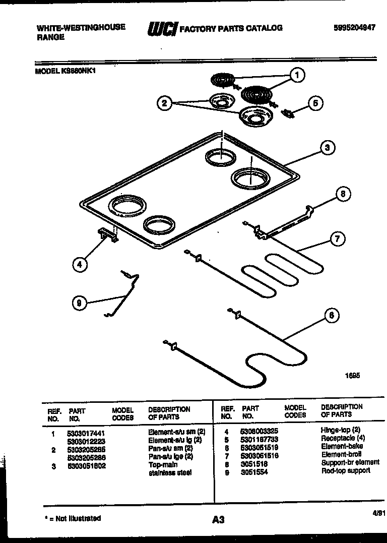 03 - COOKTOP AND BROILER PARTS