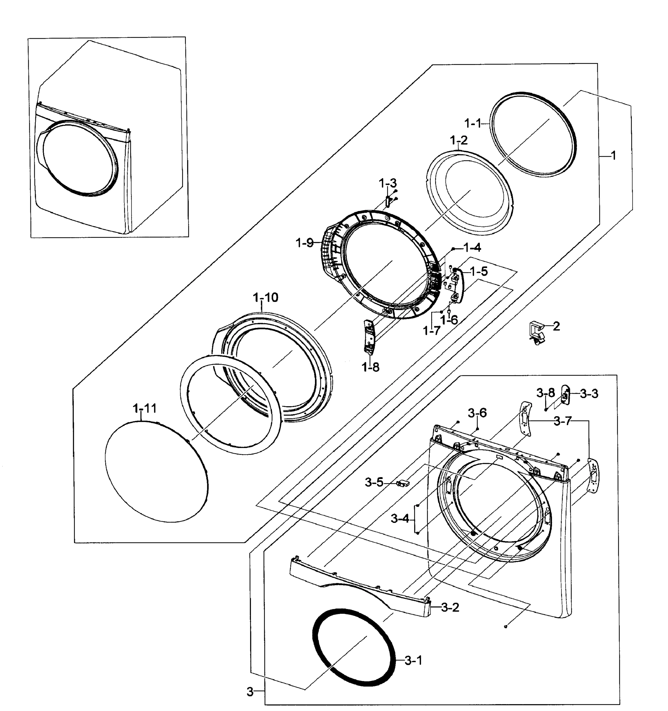 Front/Door Assembly