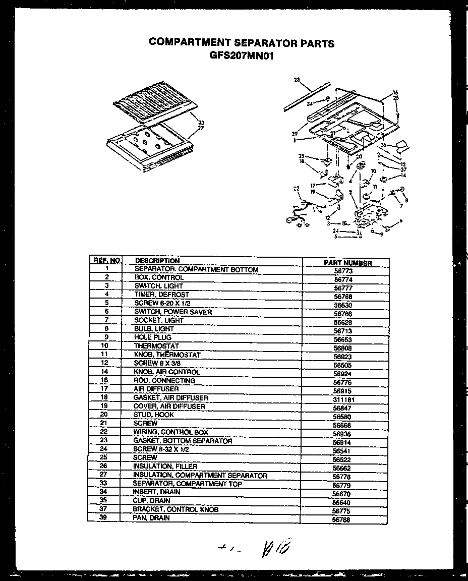 02 - COMPARTMENT SEPARATOR PARTS