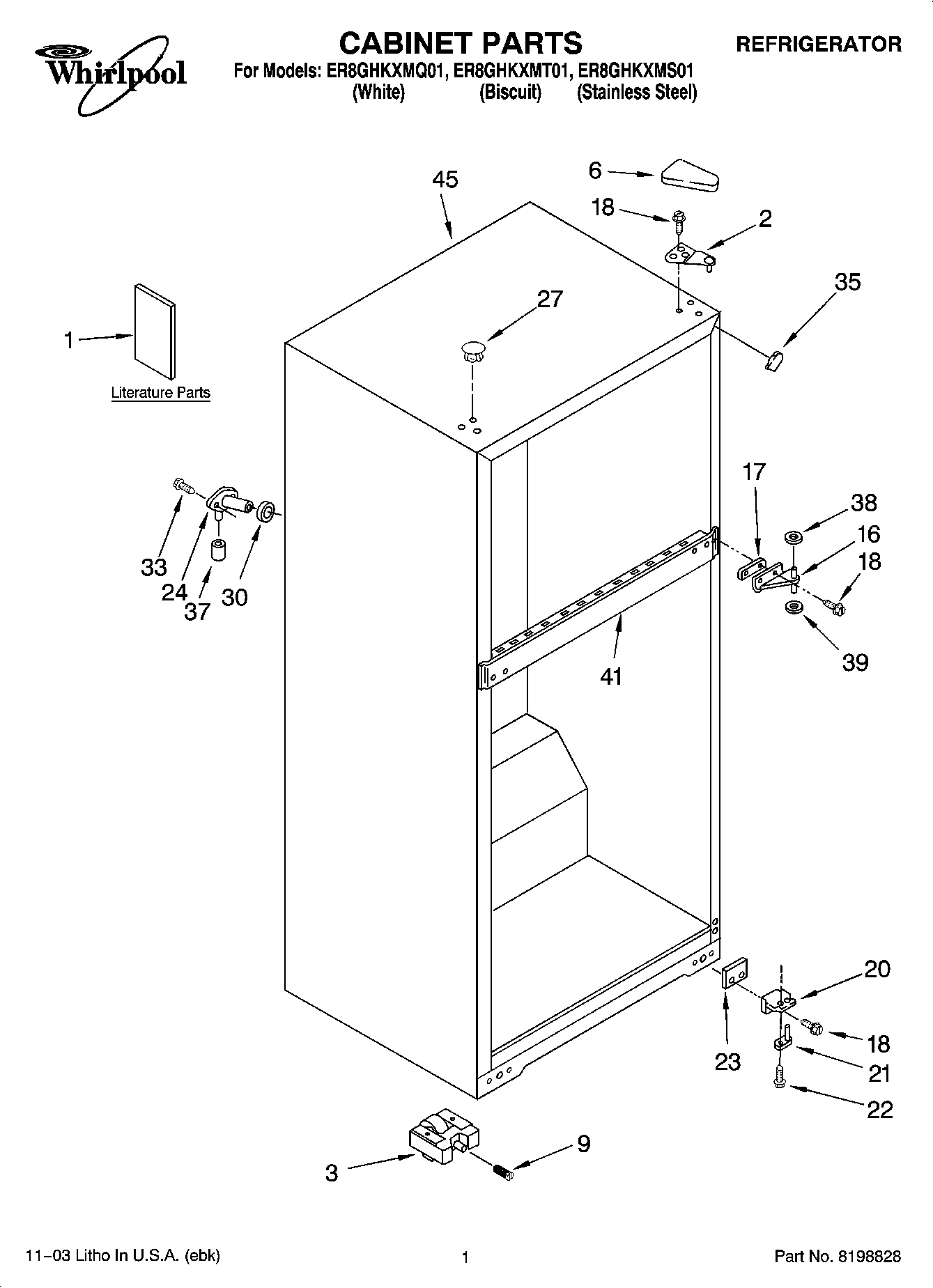 01 - CABINET PARTS