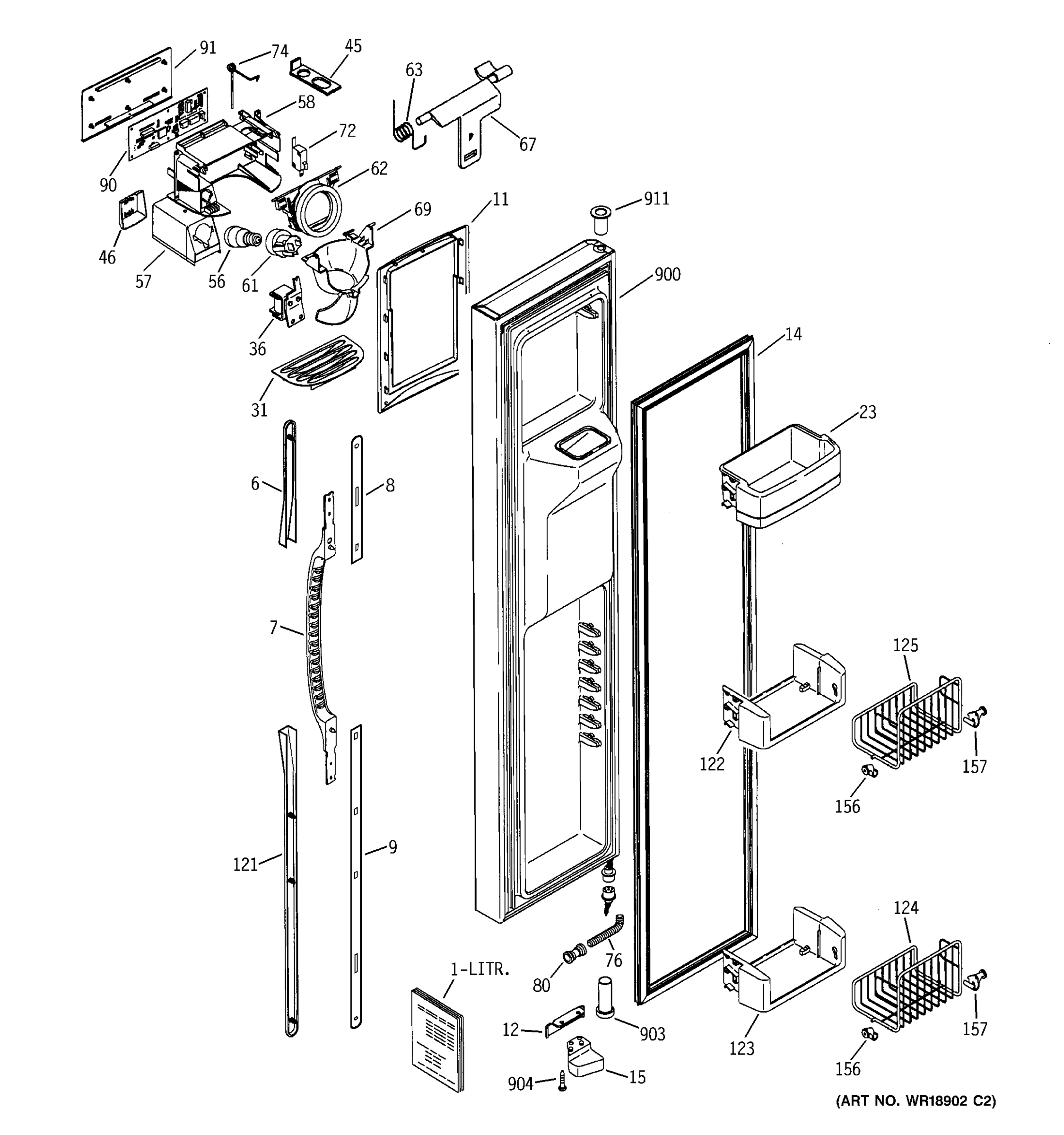 FREEZER DOOR