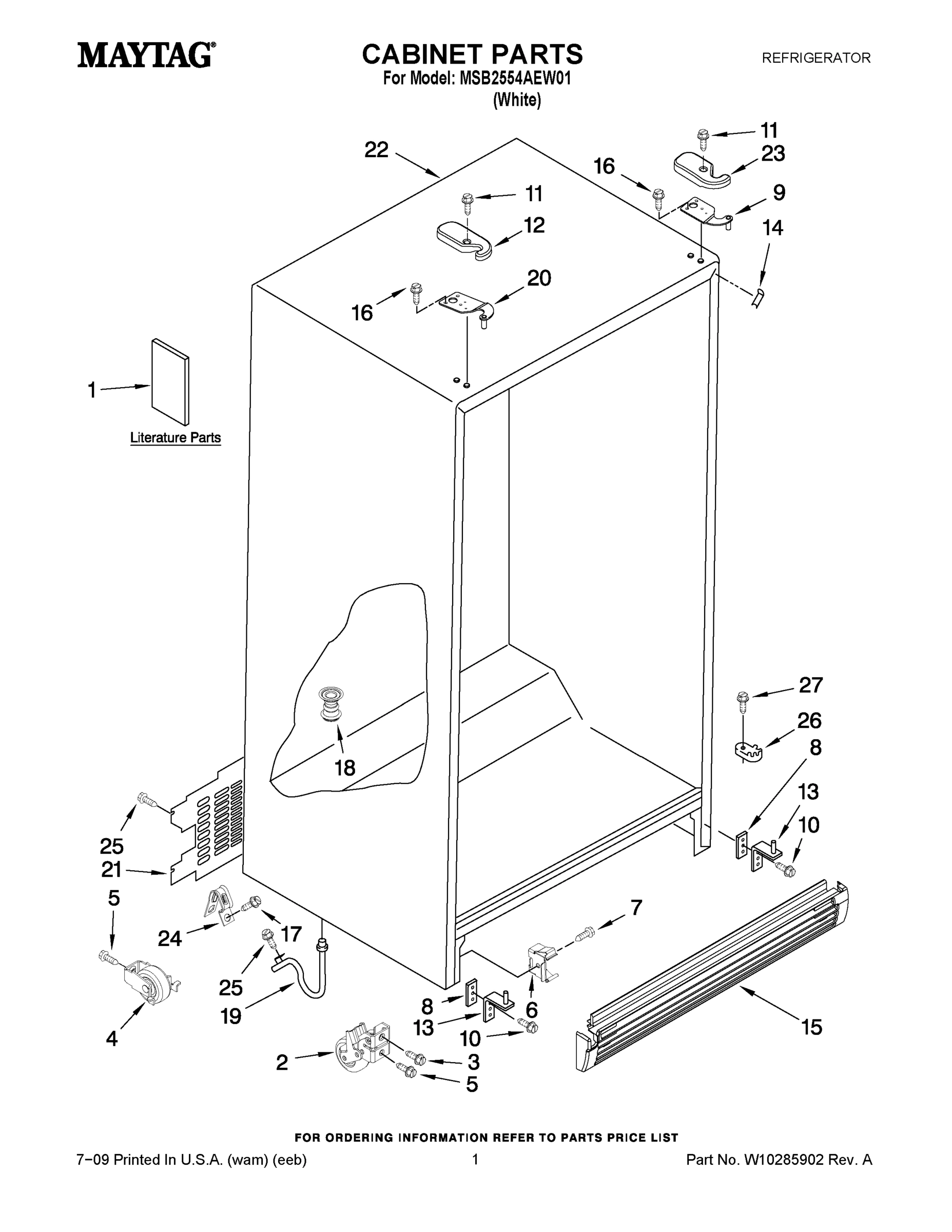 01 - CABINET PARTS