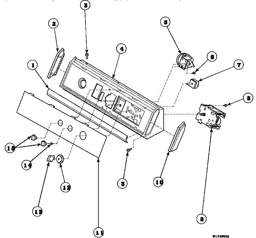 12 - GRAPHIC PANEL, CONTROL HOOD AND CONTROLS
