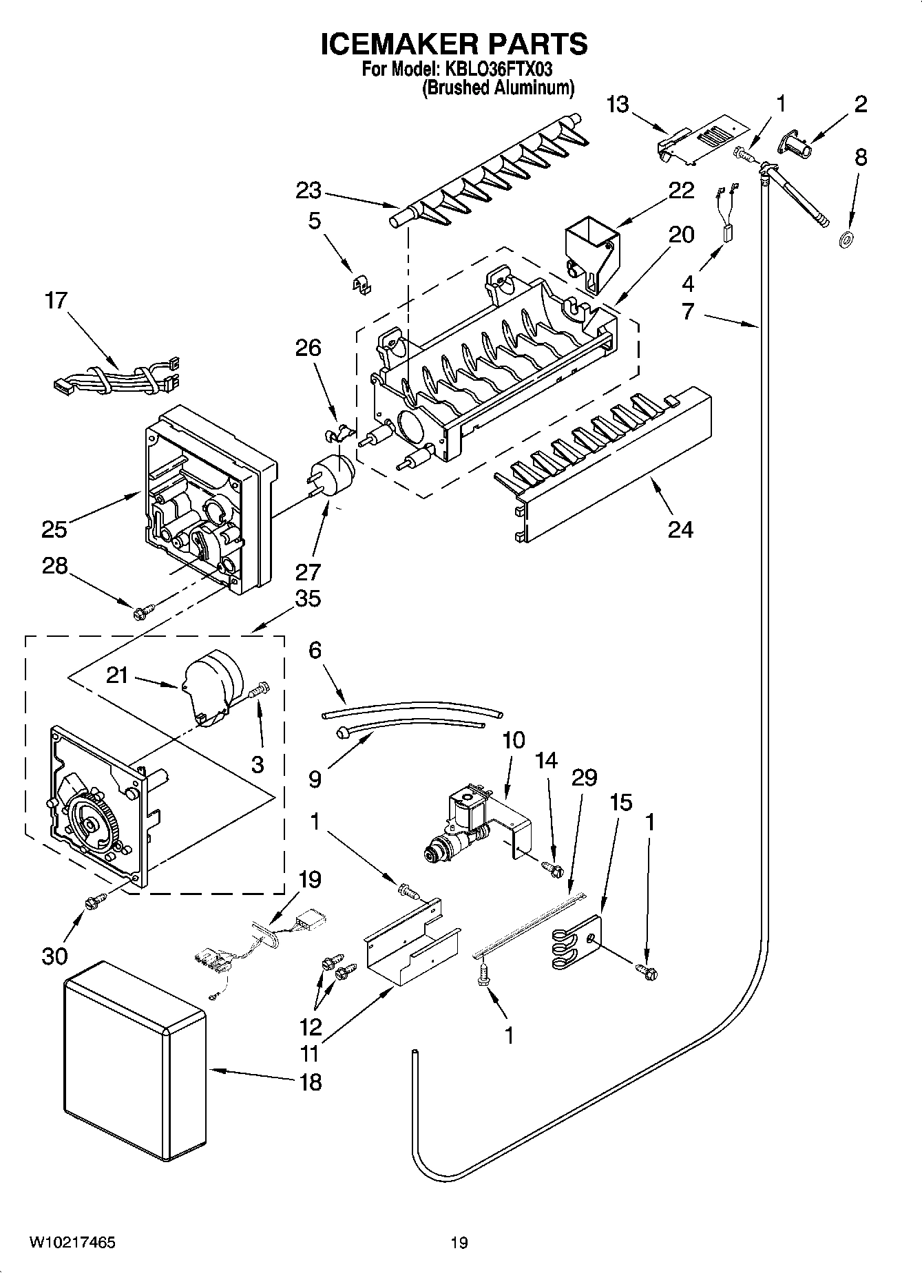 11 - ICEMAKER PARTS