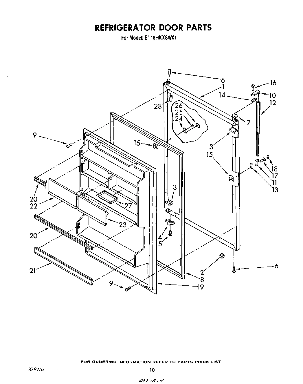 08 - REFRIGERATOR DOOR , NOT ILLUSTRATED