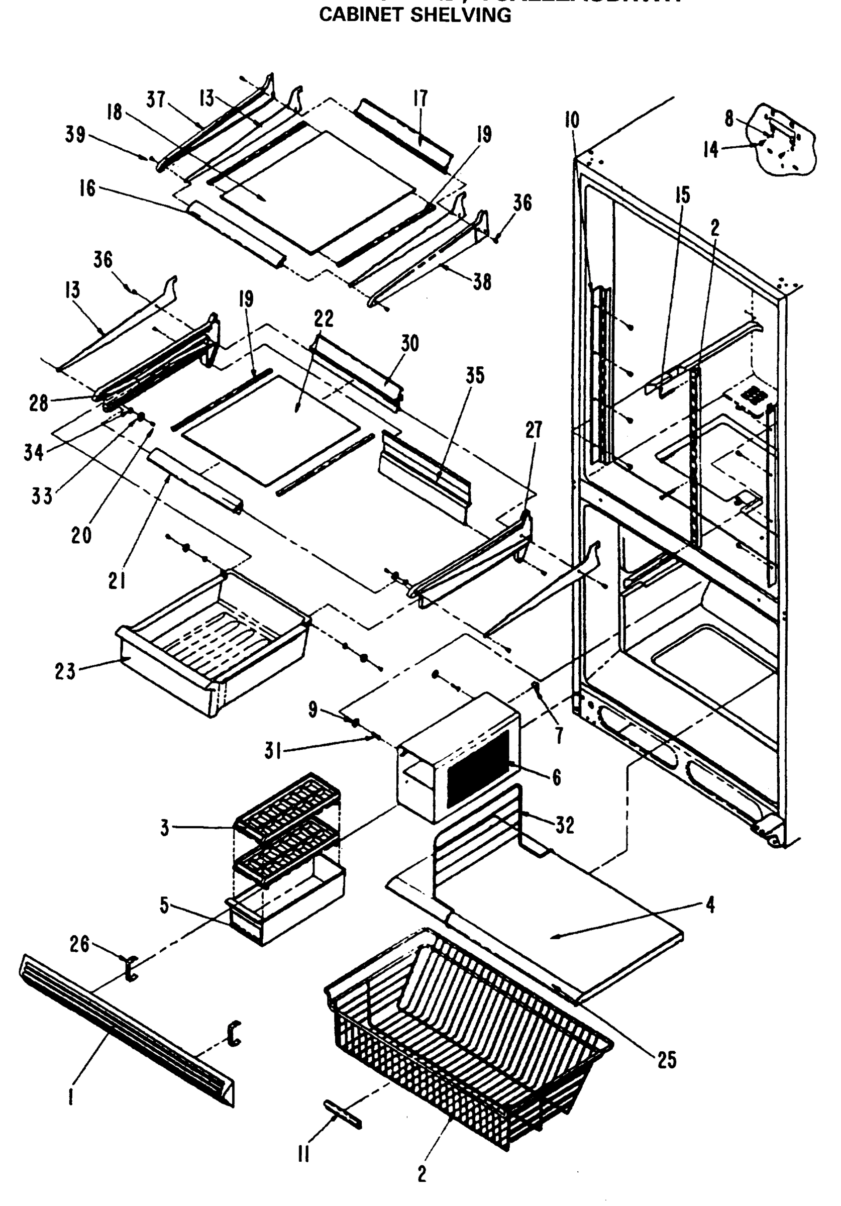 CABINET SHELVING