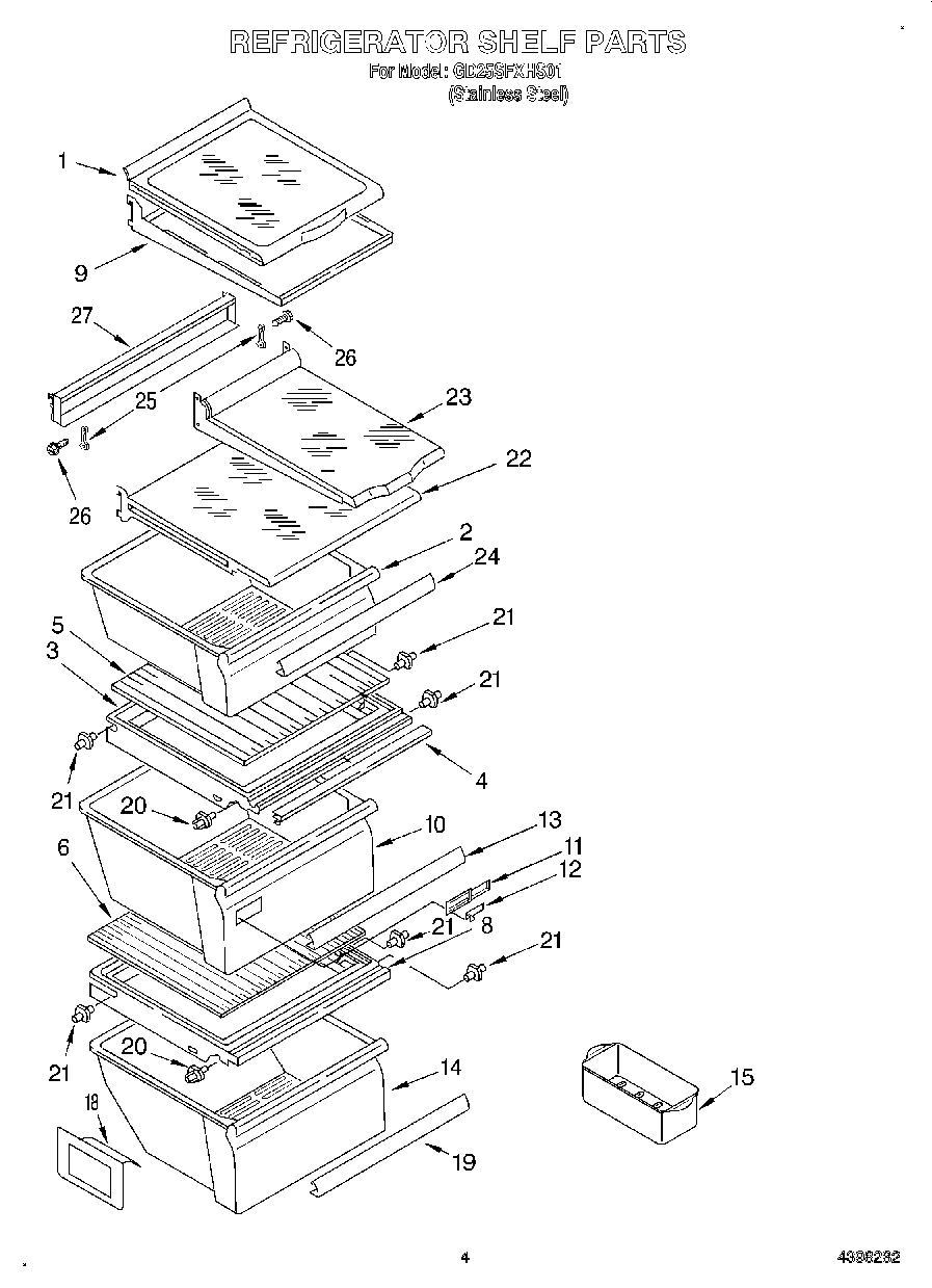 03 - REFRIGERATOR SHELF