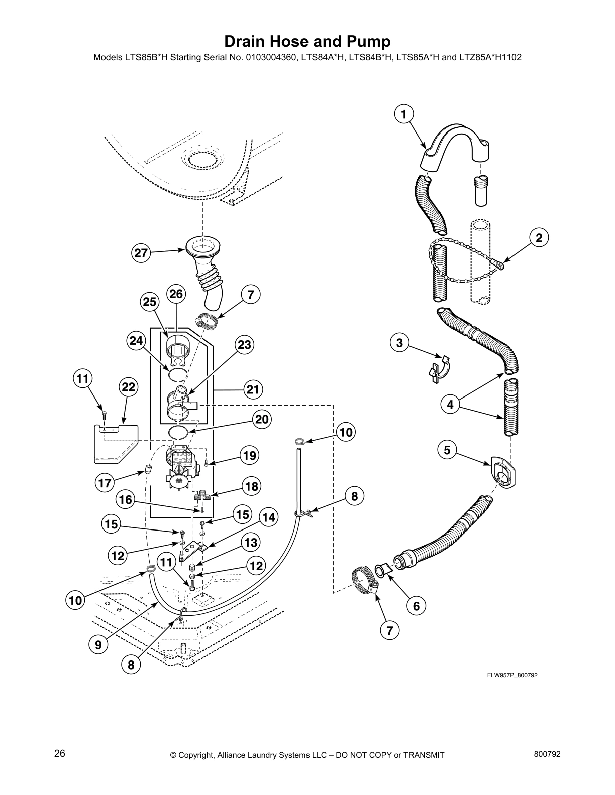 Drain Hose and Pump