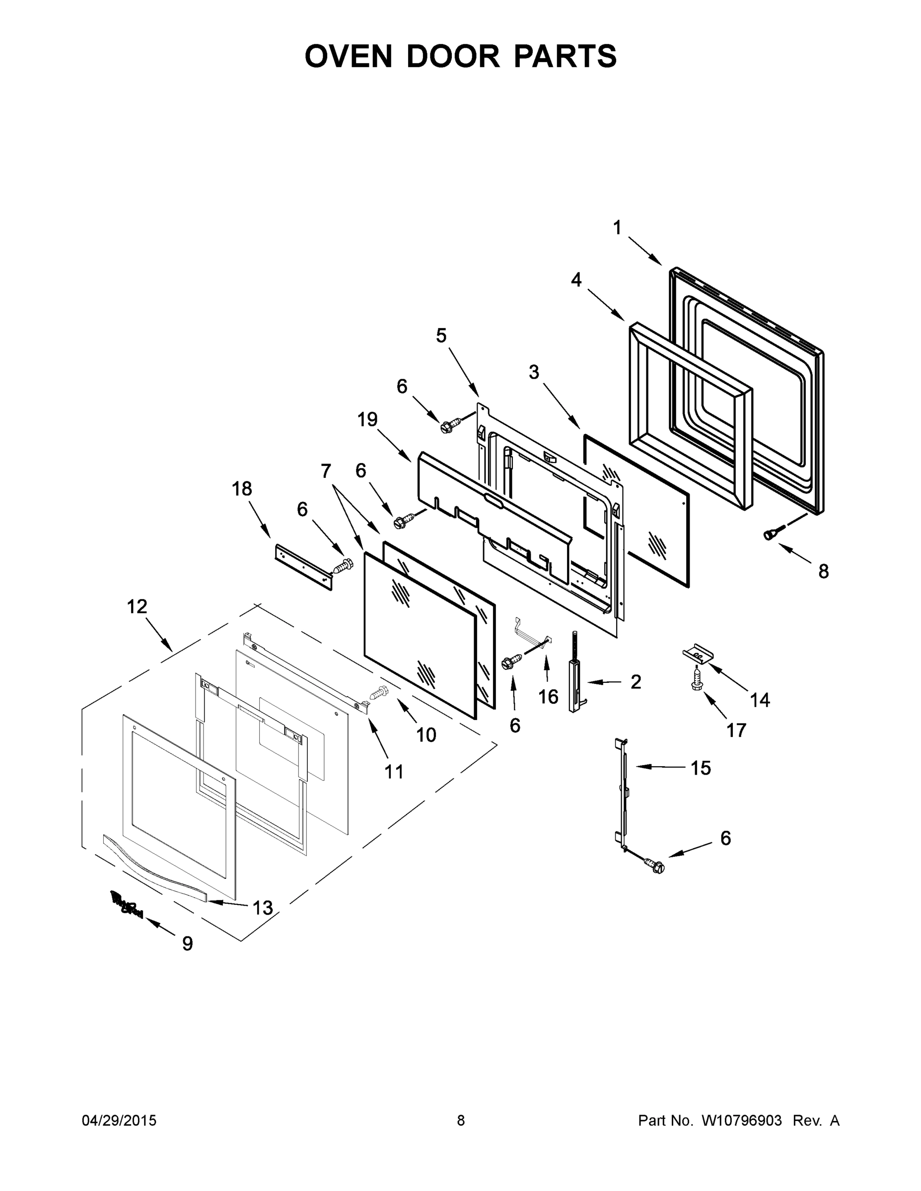 05 - OVEN DOOR PARTS