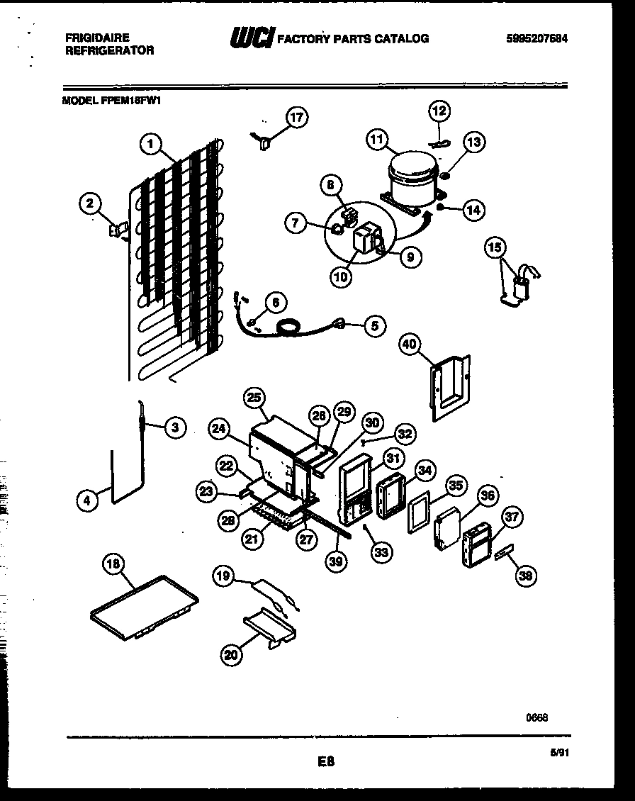 05 - SYSTEM AND AUTOMATIC DEFROST PARTS