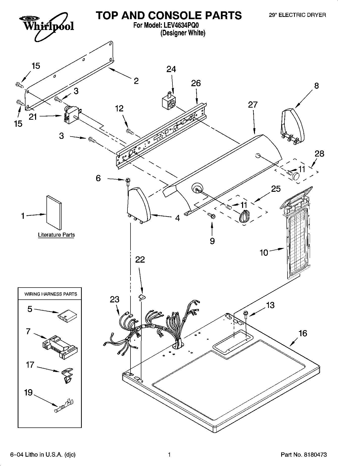 01 - TOP AND CONSOLE PARTS