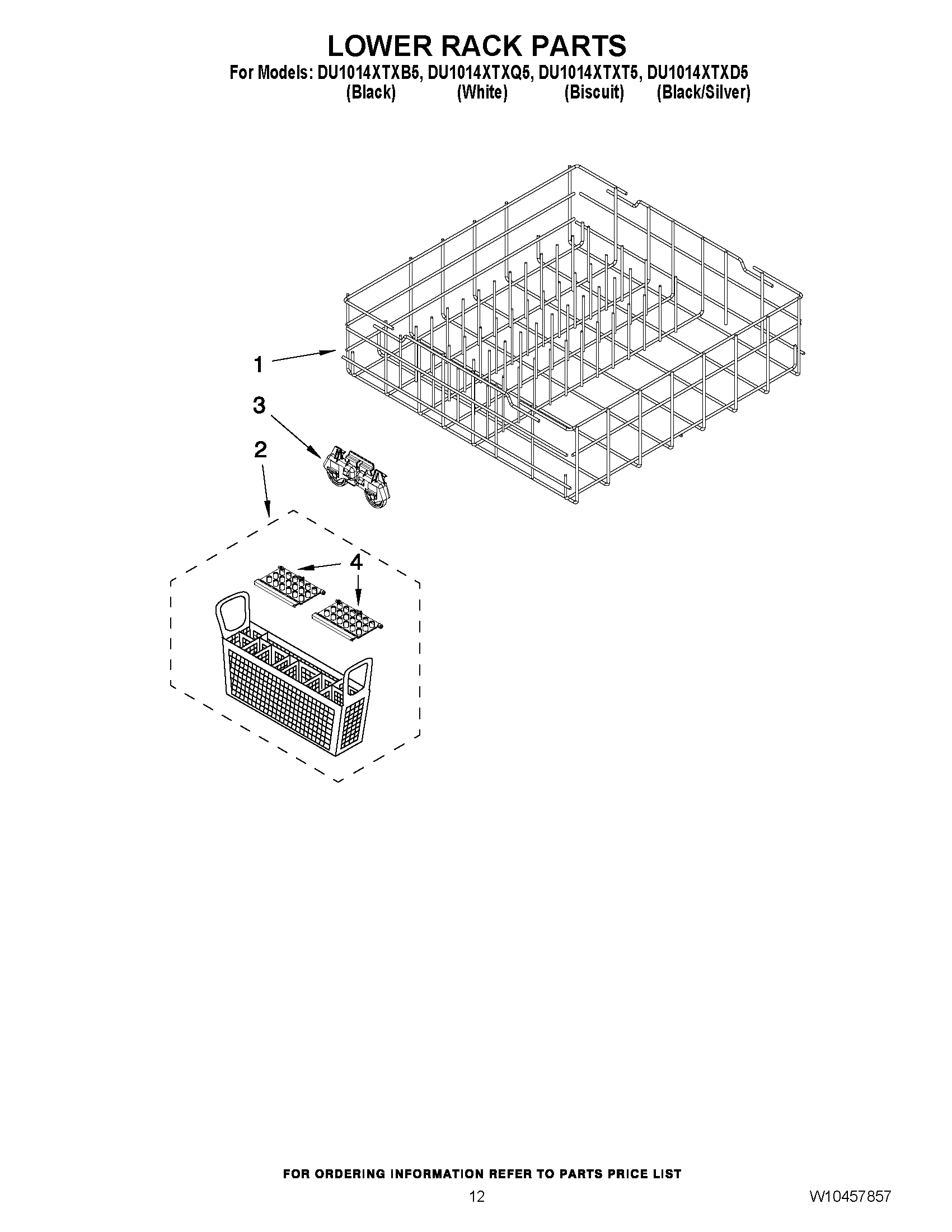 10 - LOWER RACK PARTS