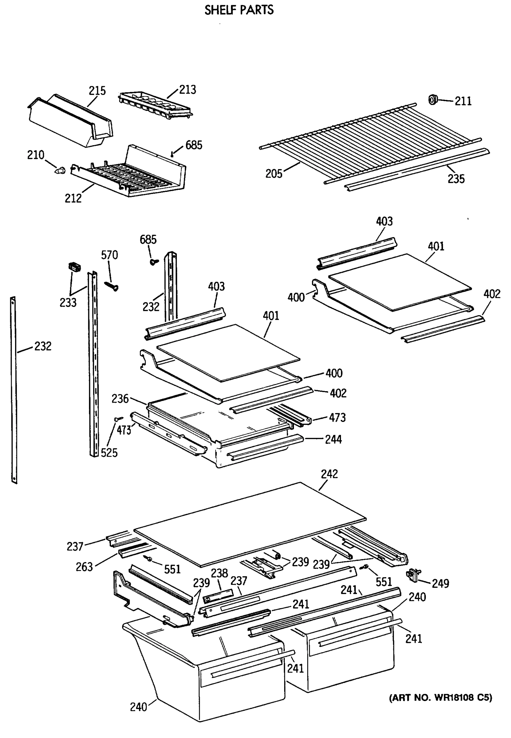 SHELF PARTS