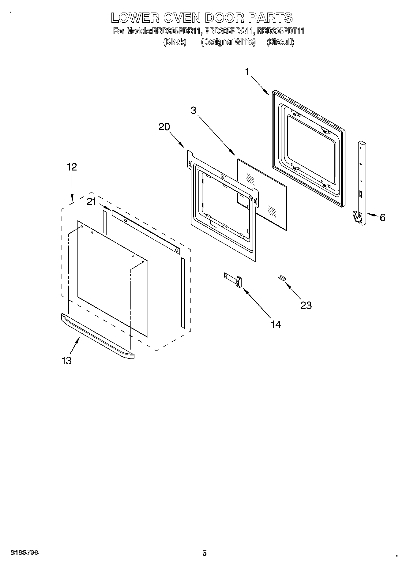 03 - LOWER OVEN DOOR