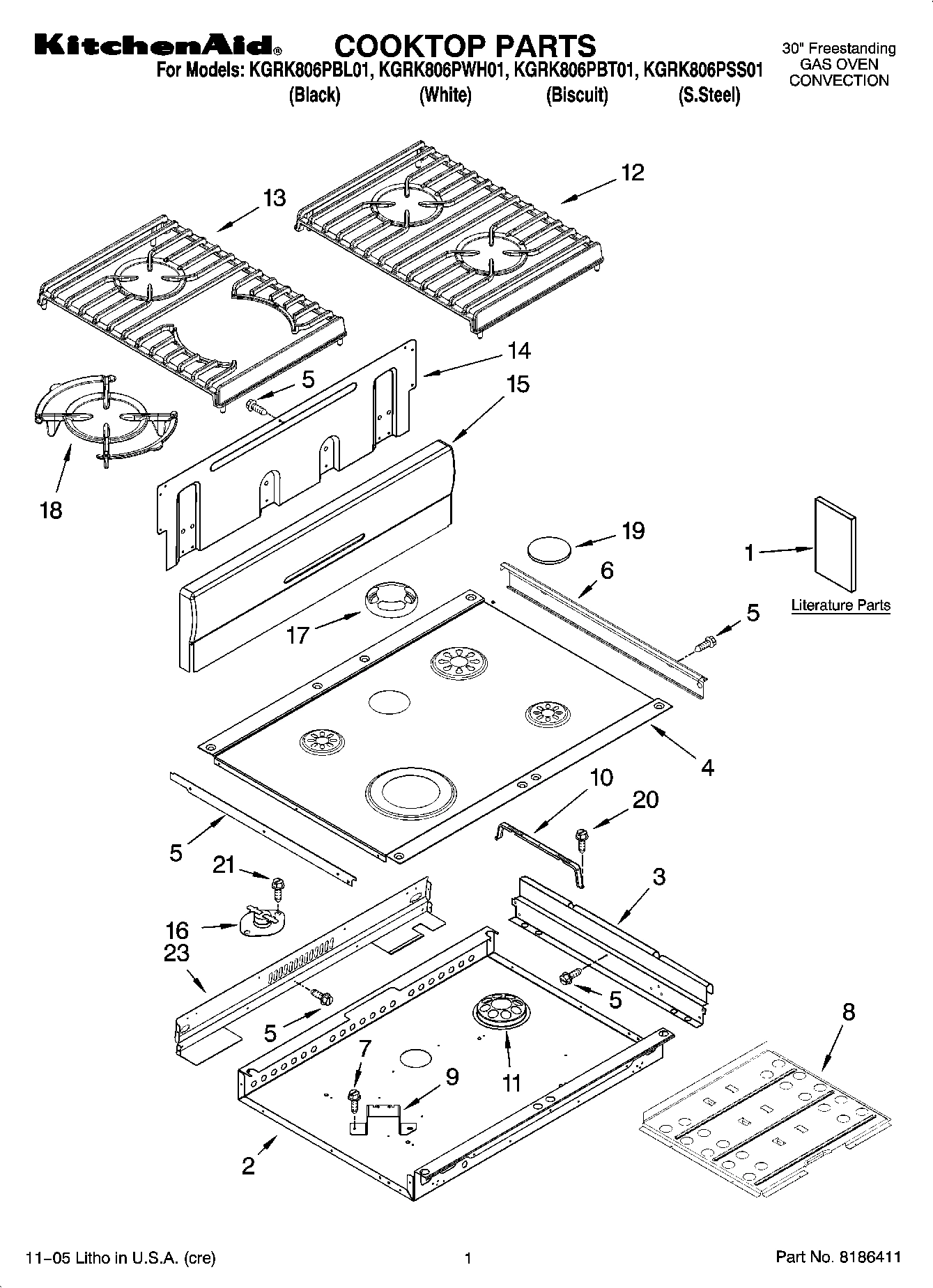 01 - COOKTOP PARTS