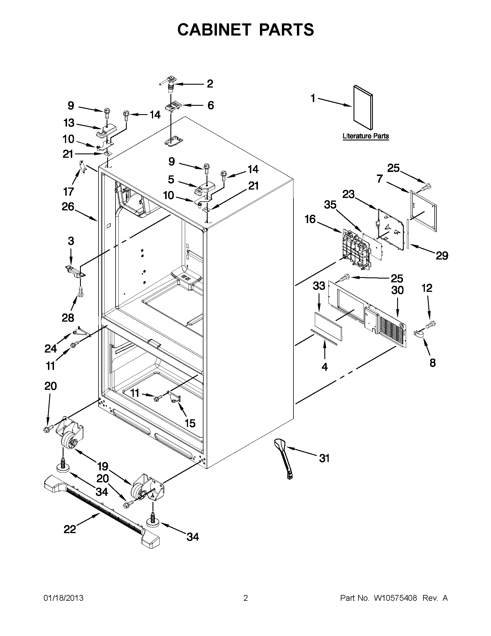 01 - CABINET PARTS