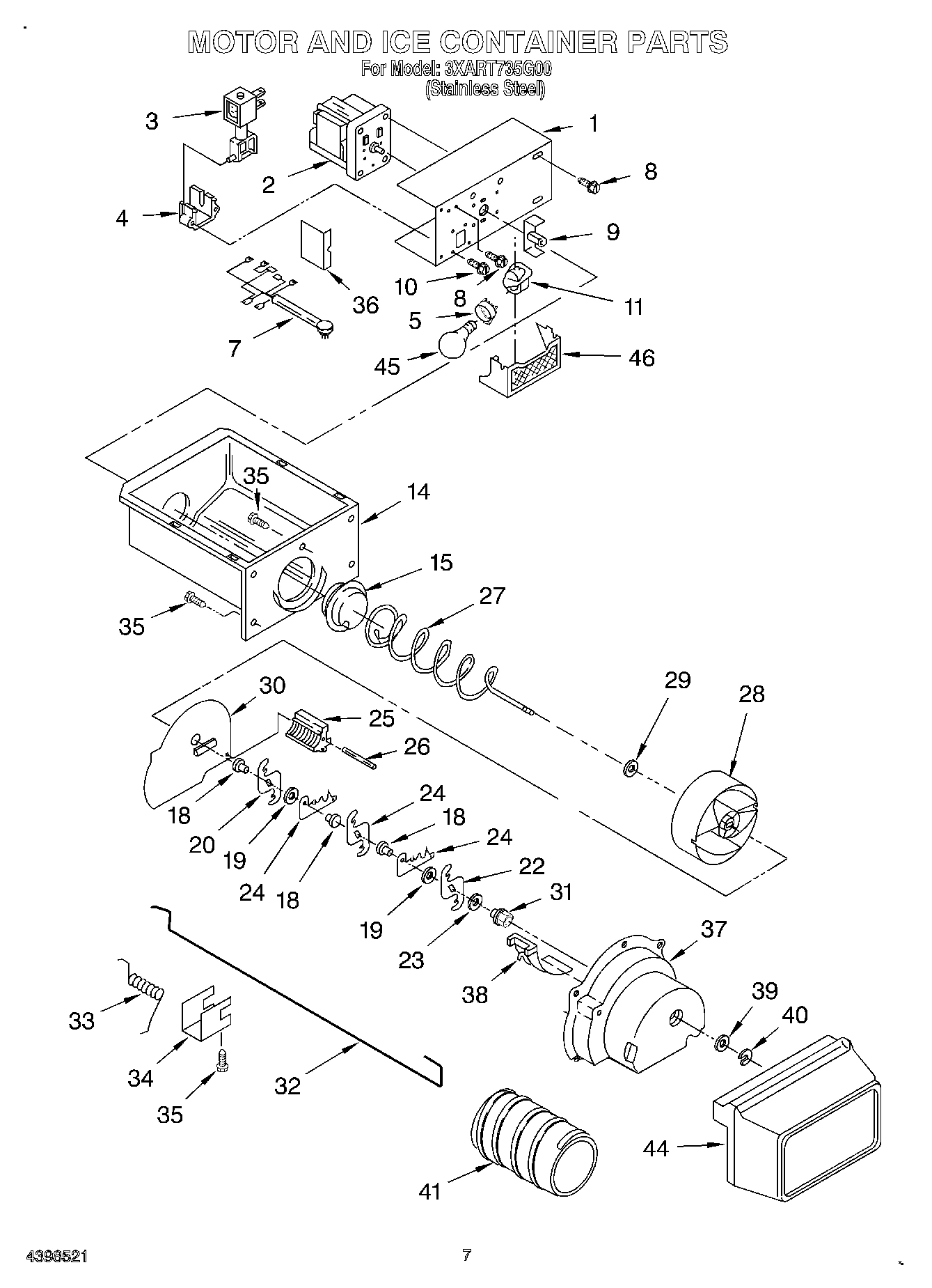 05 - MOTOR AND ICE CONTAINER