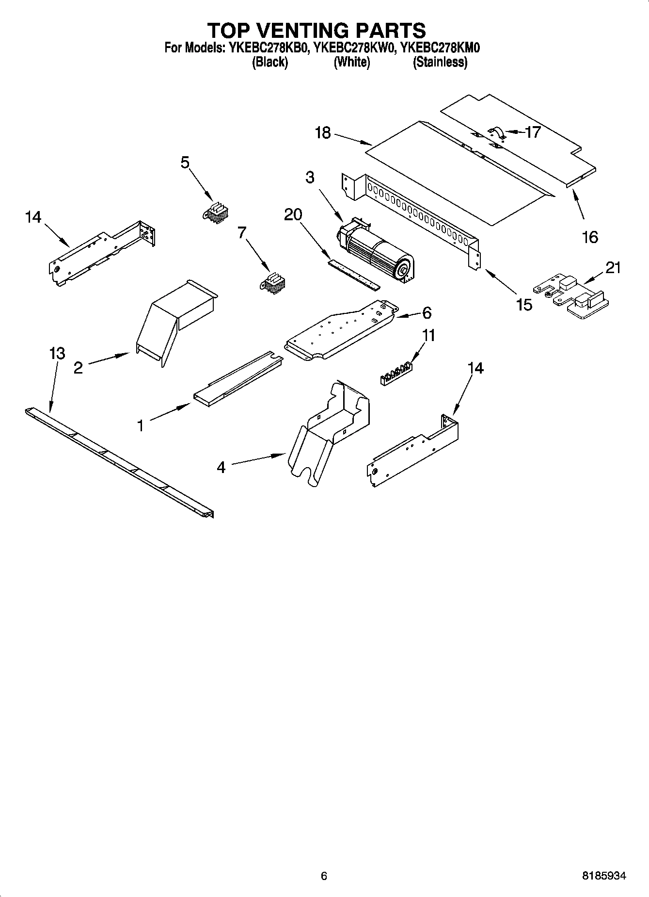 05 - TOP VENTING PARTS, OPTIONAL PARTS