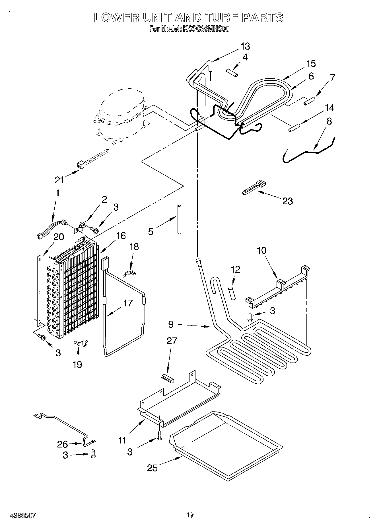 13 - LOWER UNIT AND TUBE