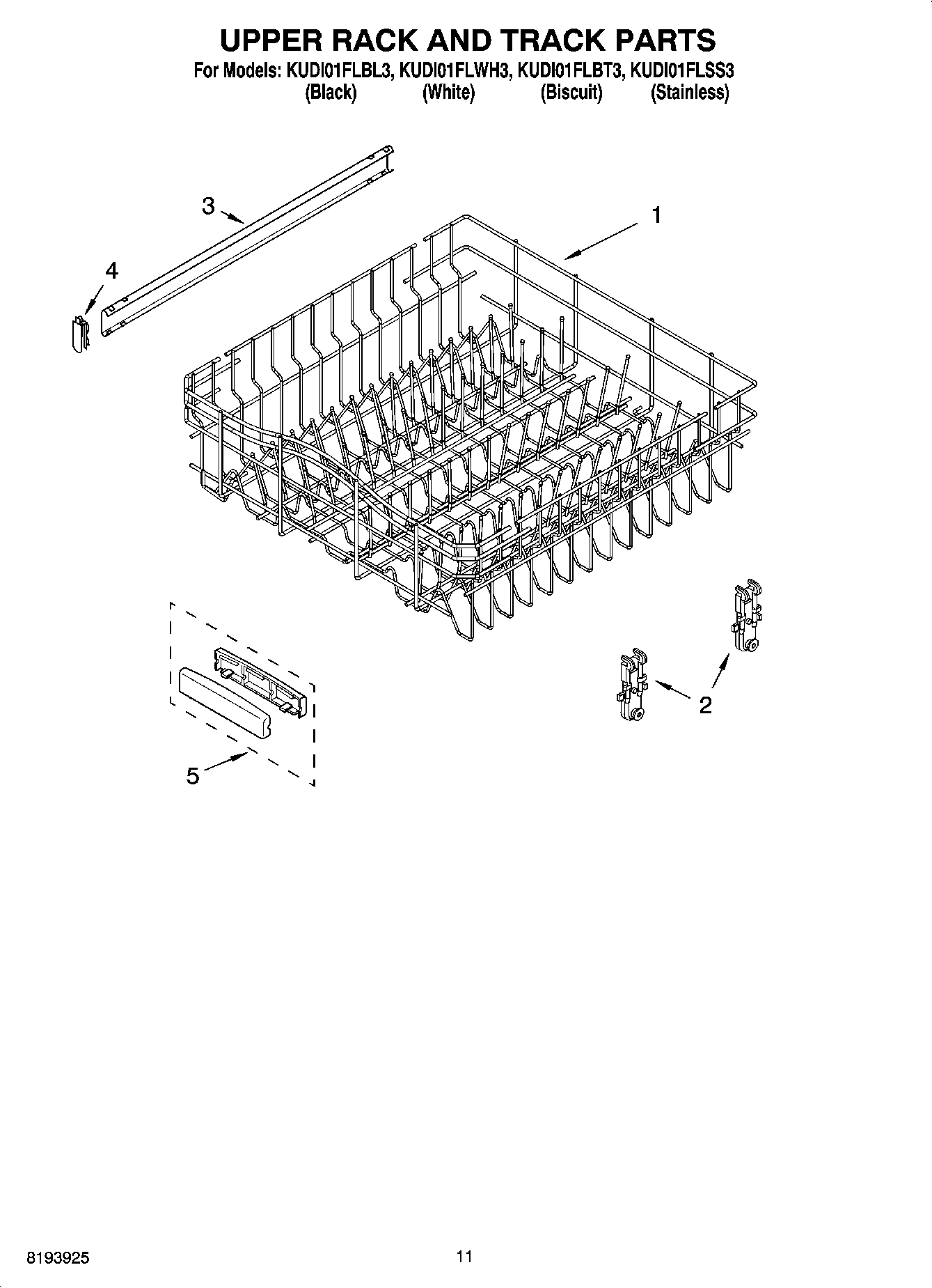 09 - UPPER RACK AND TRACK PARTS