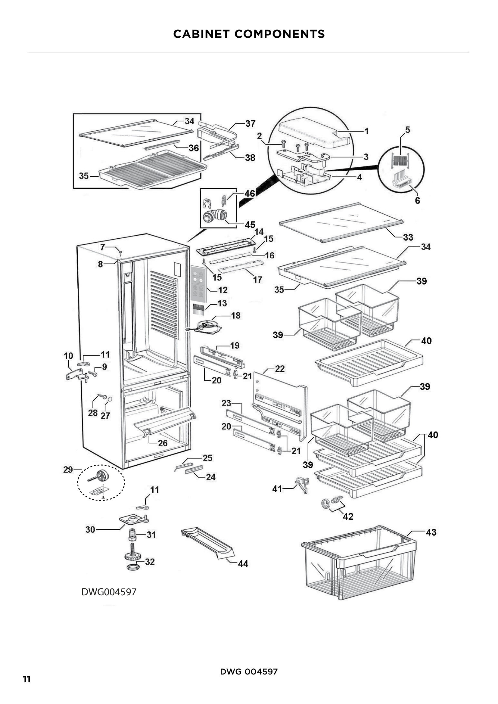CABINET COMPONENTS