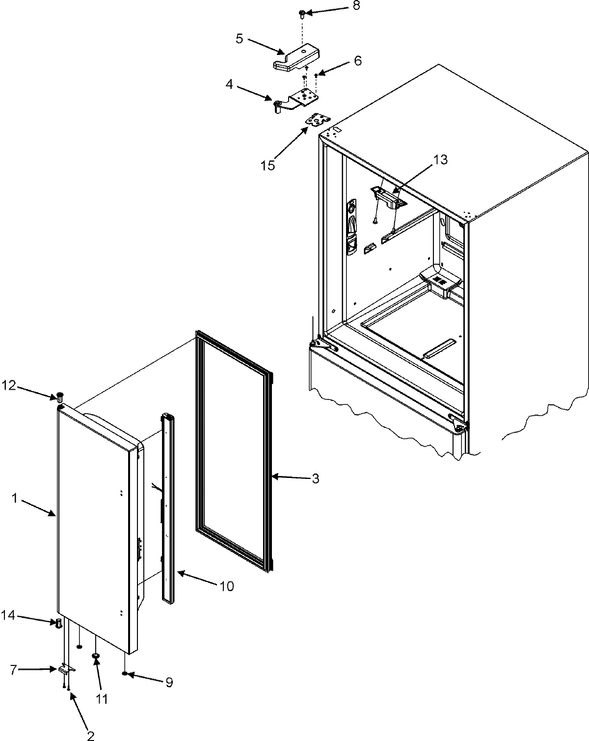 10 - LEFT REFRIGERATOR DOOR