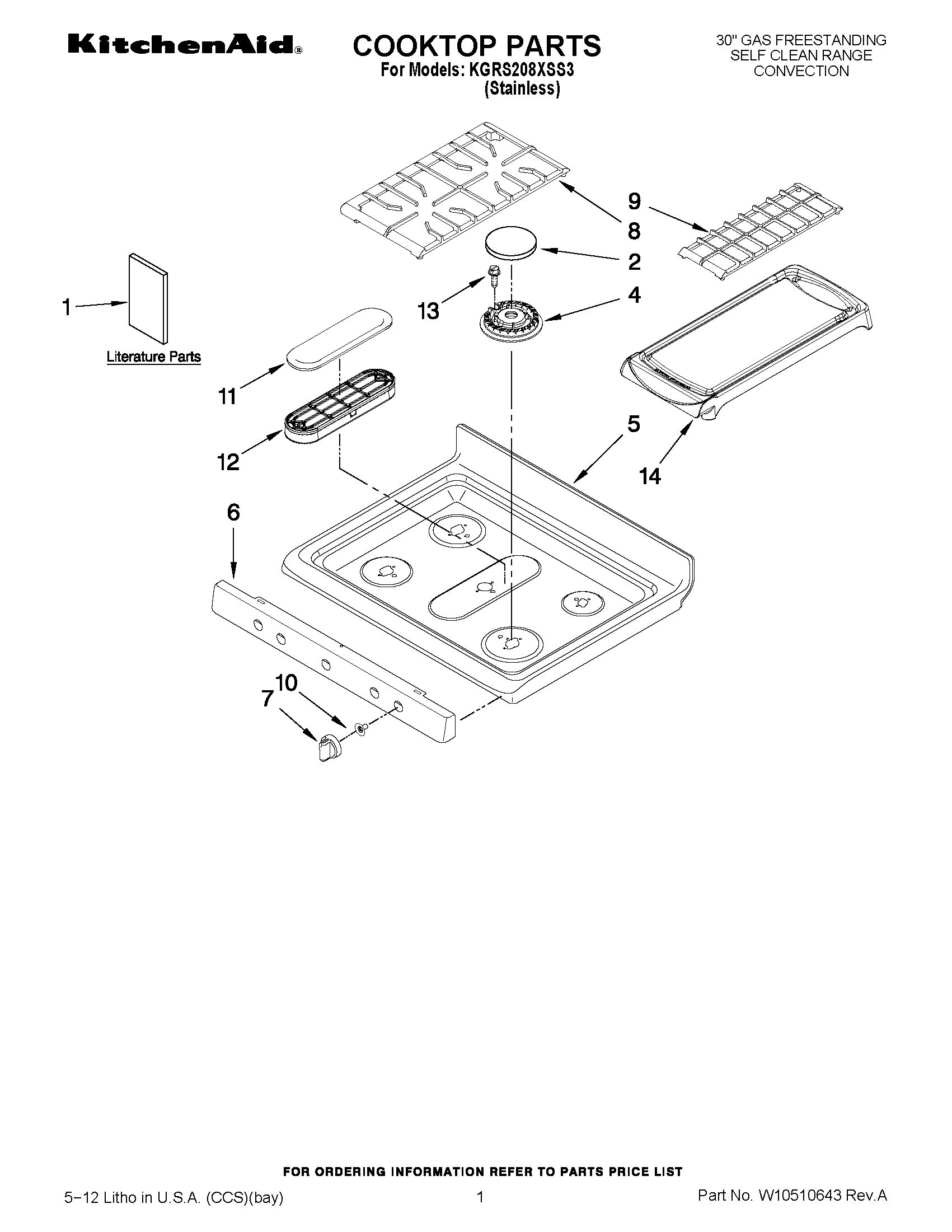 01 - COOKTOP PARTS