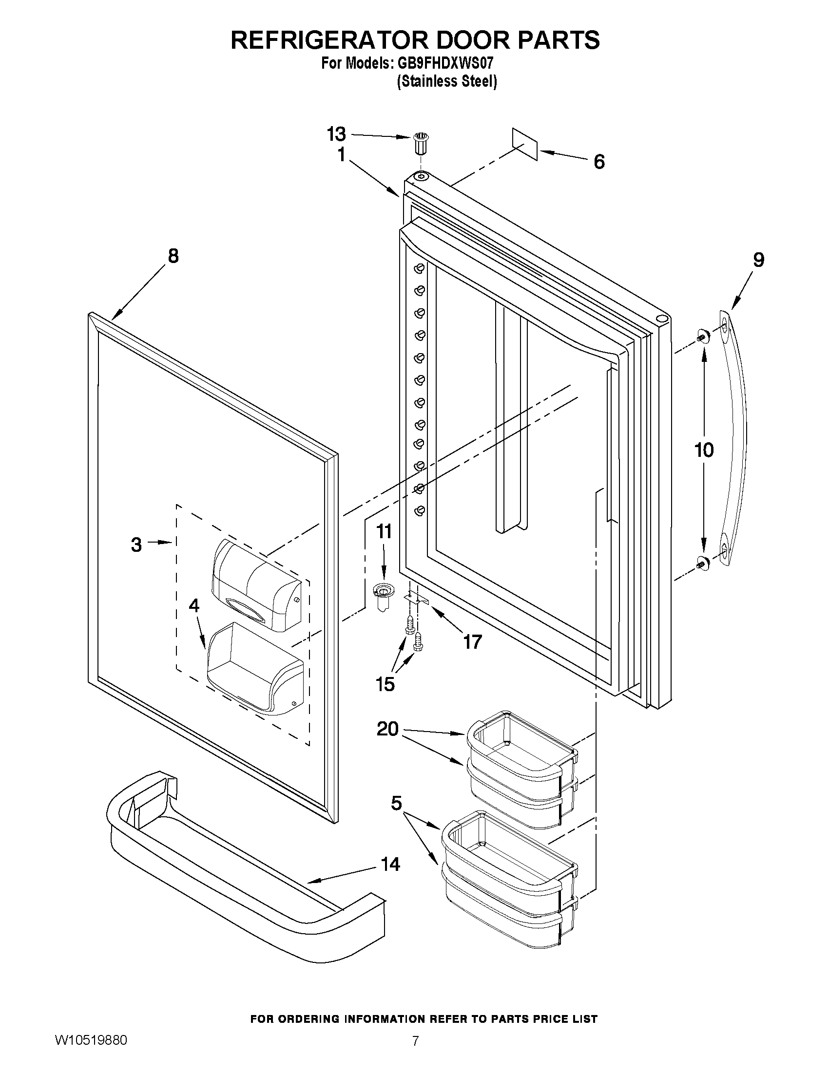 04 - REFRIGERATOR DOOR PARTS