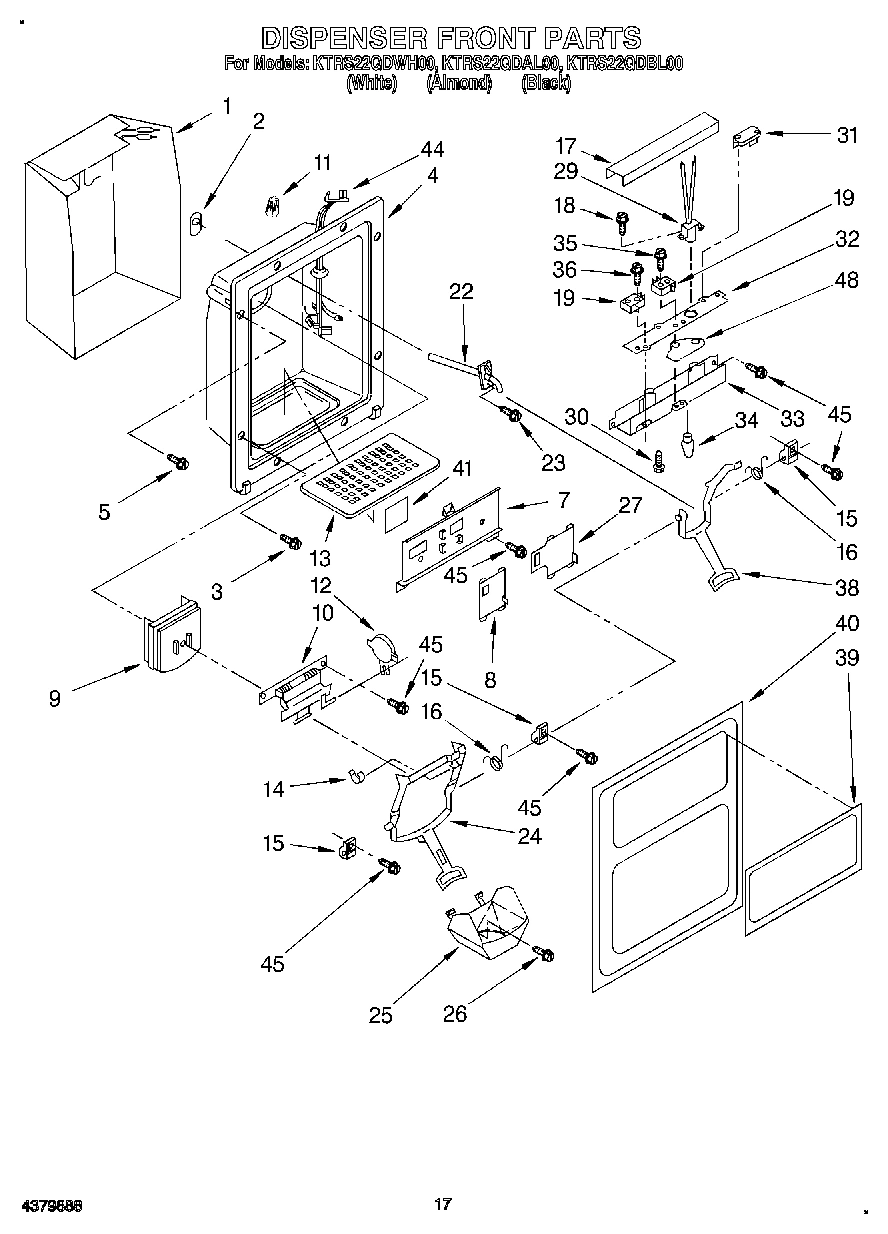 10 - DISPENSER FRONT, LIT/OPTIONAL